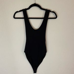 Back plunging bodysuit